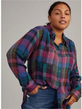 Anthropologie Pilcro Plaid Shirt s
